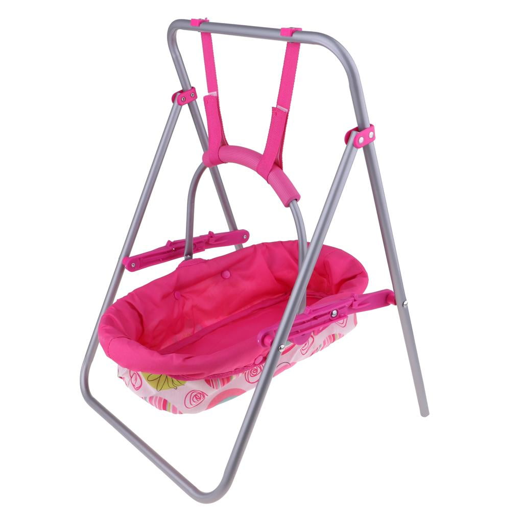 Doll Swing Cradle Kids Pretend Toy Role Play Nursery Room
