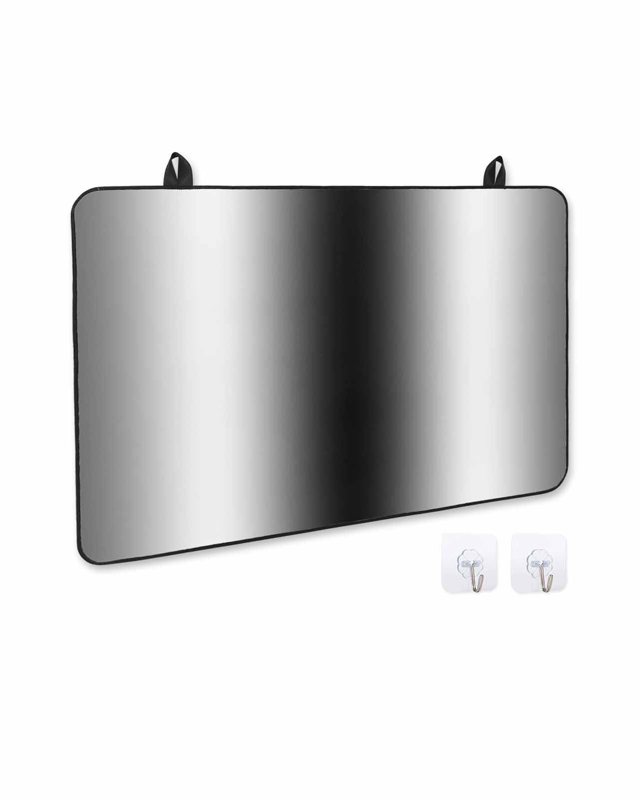 nqOlkjepod Large Induction Cooktop Protector Mat 24"x21", Gray Black Stove Top Covers for Electric Stove, Modern Gradient Geometric Decorative Stove Burner Cover Mats, Glass Top Stove Cover
