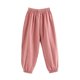 thumbnail image 1 of Odeerbi 2-10 Años Niños Niñas Algodón Bloomers Verano Rayas Jogger Pantalones Color Sólido Transpirable Linterna Pantalones Haren Pantalones, 1 of 5