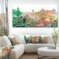 thumbnail image 1 of Aquarelle de Ville Colorée - Impression sur Toile Paysage, 1 of 3