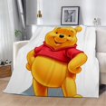 thumbnail image 5 of Cute Winnie the Pooh Soft Cozy Luxury Couch Blanket Home Decor Bedding Warm Fuzzy Blanket for Couch, Kids Bed and Sofa, 5 of 10