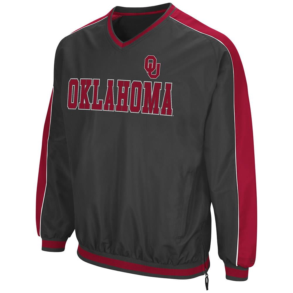 Mens Oklahoma Sooners Attack Line Wind Breaker Jacket by Colosseum
