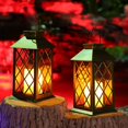 thumbnail image 5 of Set of 2 Solar Lanterns with Candle Effect Solar Lights Outdoor Garden Decor Solar Candle Lantern.[Energy Class A+++], 5 of 5