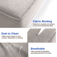 thumbnail image 5 of PUKNLY 5 pack Outdoor Chair Cushions, 24x24x6 in Patio Furniture Cushions, Waterproof & Fade Resistant High Back Deep Seat Cushions Replacement for Wicker Chairs, Loveseats, Sofas, Benches, Khaki, 5 of 7