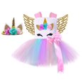 thumbnail image 1 of Disfraz de unicornio Tutu para niñas, disfraces de fiesta de cumpleaños de Halloween para niños pequeños con accesorios (Unicorn, S) SanLai 680577181458, 1 of 1