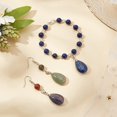 thumbnail image 5 of 10 Pcs Teardrop Gemstone Pendants 10 Styles Natural and Synthetic Stones Charms Pendants Waterdrop Crystal Chakra Stone Pendants for Valentine's Day Necklace, 5 of 6