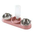 thumbnail image 5 of Triple Cat Food Bowls with Stainless Steel PP Material and Easy Clean Feature for Rabbits Hamsters, 5 of 9