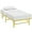 Yellow, variant on Modway Horizon Twin Stainless Steel Bed Frame in Brown