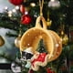 thumbnail image 5 of 2x Adorno Colgante de Perro de Navidad, Adorno Colgante para Interior de Coche, Bonitos Dijes de Mochila, Adorno Colgante de Acrílico para Fiestas Y 2 piezas, 5 of 9