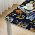 thumbnail image 5 of WYYP Owls Stars Leaves Square Tablecloth Great for Home Kitchen/Parties/Holiday Dinner 100% Polyester Fiber 52*52, 5 of 8