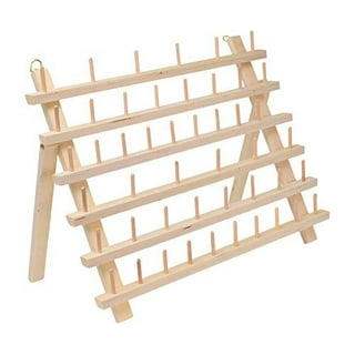 Beibei - 30/60 Spools Wooden Thread Rack/thread Holder Organizer