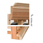 4 ft. Molding w OG Base & JD Crown (Rustic Pine - Unstained)