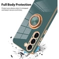 thumbnail image 3 of for Samsung Galaxy S23 Plus 5G Case Blue Plating Mental Ring Kickstand Luxury Case Soft TPU Shockproof Back Electroplate Cover Galaxy S23 Plus 5G Case for Girls Women, 3 of 12