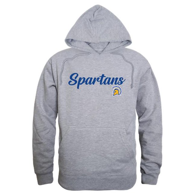 W Republic 558-173-HGY-04 Chandail à Capuchon Script pour Hommes San Jose State Spartans, Gris Chiné - Extra Large
