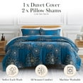 thumbnail image 2 of Midnight Floral Oversized Premium Collection Duvet Cover Set, 2 of 9