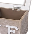 thumbnail image 4 of pitrice Kitchen Coffee Tea Storage Holder Box Crafted Jewelry Storage Holder With Easy Open Lid Stand Tea Bags Up Or Lay Flat. 2 Grid, 4 of 6