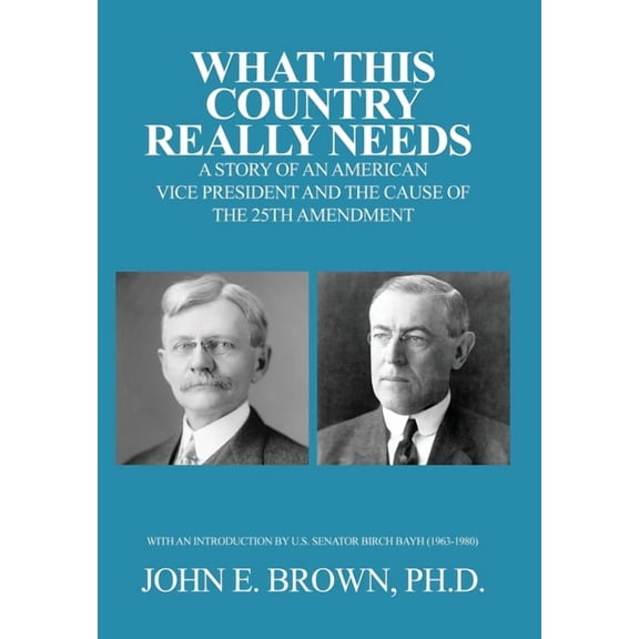 What This Country Really Needs: A Story of an American Vice President and the Cause of the 25th Amendment (Hardcover)