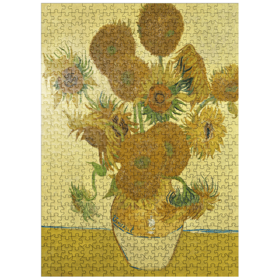 MyPuzzle - Vincent Van Goghs Sunflowers 1888 - Premium 500 Piece Jigsaw Puzzle for Adults