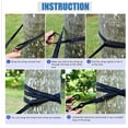 thumbnail image 5 of Hamaca portátil para acampar de 270 x 140 cm con correas para árboles de 10 pies y mosquetones pesados, hamacas de paracaídas de nailon liviano, accesorios para acampar en el patio trasero JAMW Sencillez, 5 of 5
