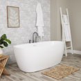 thumbnail image 2 of Luna 59 Inch Acrylic Double Ended Freestanding Tub and Faucet Package, 2 of 2