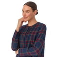 thumbnail image 4 of Aria Women’s 100% Cotton Woven Flannel Long Sleeve Nightgown, Sizes XS-5X, 4 of 6