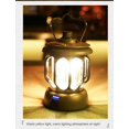 thumbnail image 4 of Linterna de camping, luz de campamento de metal retro recargable, lámpara vintage colgante con pilas, bombilla portátil para tienda de campaña al aire libre, iluminación de emergencia para f, 4 of 5