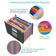 thumbnail image 3 of 24 Pockets Expanding File Folders, Portable Accordion Expandable File Organizer for Office, 3 of 7
