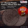thumbnail image 2 of U.S. Art Supply – Juego de 2 murciélagos redondos de plástico para rueda de cerámica de 11.0 in – Bate equilibrado duradero para usar arcilla giratoria y hacer cerámica – Diseño para adaptarse solo a, 2 of 5