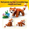 thumbnail image 6 of LEGO Creator 3 in 1 Cute Animals: Red Panda - Building Toy for Girls & Boys, Ages 8+ - 3 Building Options - Bookshelf or Bedroom Decor - Gift Idea for Kids - 31394, 6 of 7