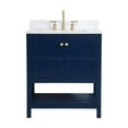 thumbnail image 3 of 30 inch Single Bathroom Vanity in Blue with Backsplash, 3 of 8