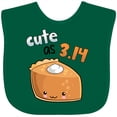 thumbnail image 3 of Inktastic Cute As 3.14 Pi Day Pumpkin Pie Pun Boys or Girls Baby Bib, 3 of 4