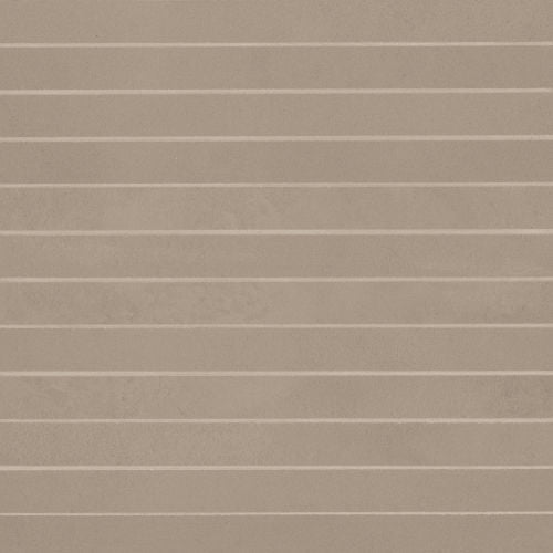 Taupe Matte Porcelain Rectangle Mosaic Tile 11.75" x 11.75"