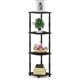 thumbnail image 3 of 5 Tier Corner Display Rack Multipurpose Shelving Unit, Dark Cherry/Black, 3 of 5