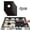 4pcs Coal Stove Mat-Black, variant on 4pcs Teflon Stain and Oil Resistant Cleaning Mat, Gas Stove Protector Pad for Home Kitchen