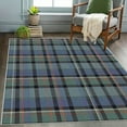 thumbnail image 5 of 1PC Plaid Pattern Area Carpet Local Carpet, Lightweight Washable Easy-to-Clean Carpet Mat Festival Gift, Suitable for Living Room, Bedroom, Dining Room, Office, Balcony, Room Accessones, 5 of 8