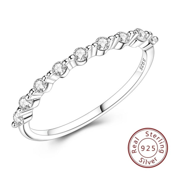 MULA Eruopean Fine Solid 925 Sterling Silver Sparkling Finger Ring AAA Zircon For Women Birthday Valentine's Day Wedding Gift Jewelry