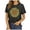 Black, variant on Plus Size Daisy Women Tshirt Graphic Oversized Tees Short Sleeve Casual Tee
