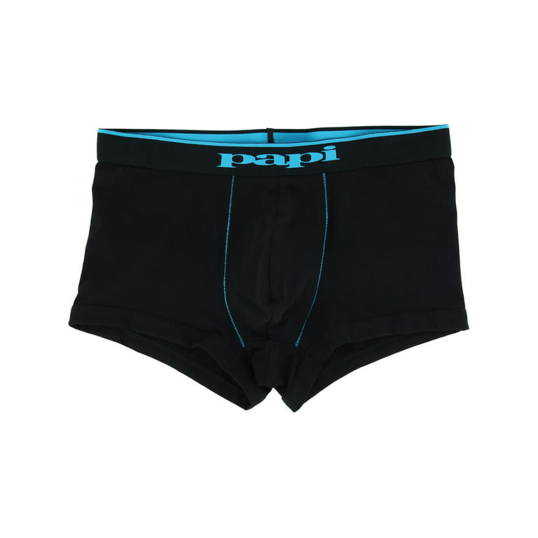 Papi Brazilian Cut Stripe and Solid Underwear Trunks (3 Pack) (Men