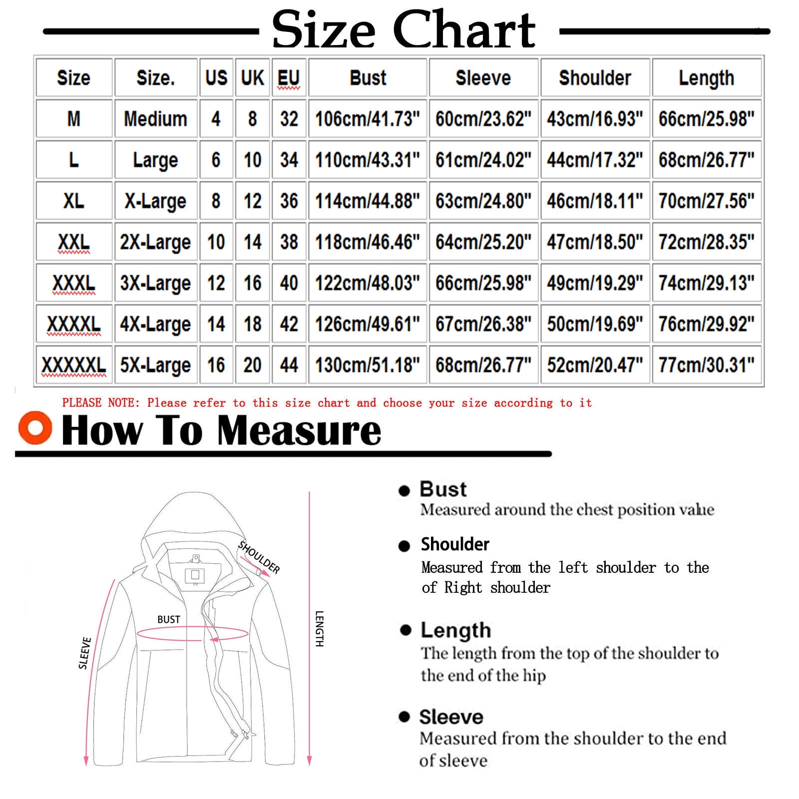 H and m hoodie size chart hotsell