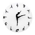 thumbnail image 1 of Reloj pared silencioso, minimalista, creativo, estético, decorativo, ideal para sala estar, estudio, habitación infantil, guardería y decoración Yoga, 1 of 8