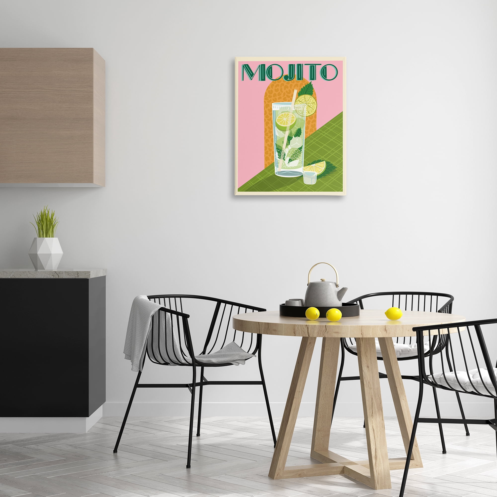 Stupell Industries Classic Retro Mojito Food & Beverage Painting Wrapped Canvas Art Print Wall Art, 24 x 30
