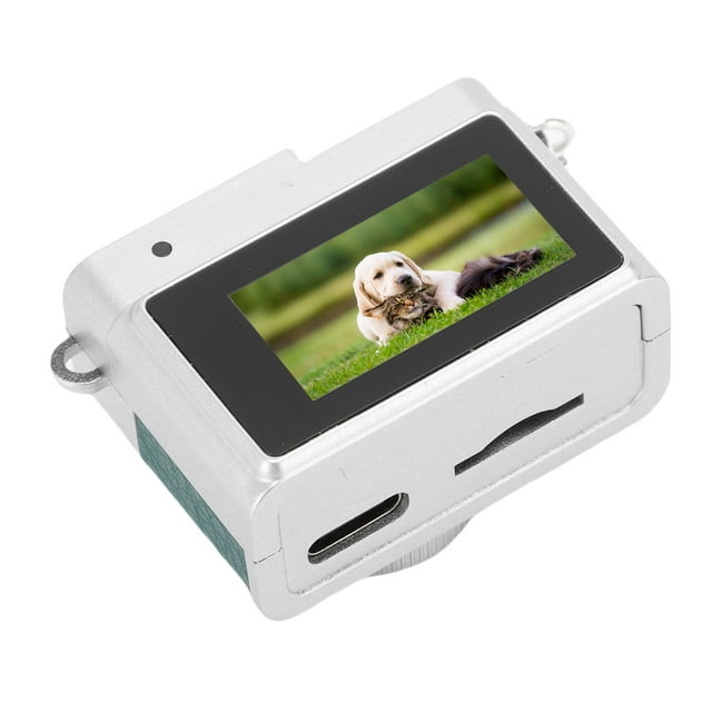 Cámara De Mini Llavero, Cámara De Tamaño Mini Pulgar De 2MP 1080p, Cámaras Digitales Retro De 1080p FHD, Videocámara De Video Micro Portátil Con Adaptadores OTG Para Video De