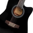 thumbnail image 4 of Jidyous Dreadnought Docerola 4/4 Guitarra Electroacústica 12 cuerdas con octavado, con Funda Acolcha, 4 of 9