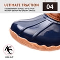 thumbnail image 5 of Ahannie Kids Boys & Girls Winter Waterproof Rain Boot, Youth Outdoor Lace Up Two Tone Fashion Duck Boot(Toddler/Little Kid/Big Kid), 5 of 7
