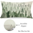 thumbnail image 5 of Christmas Pillow Covers 12x20 Rustic Pine Tree Forest Green Christmas Decorations Farmhouse Christmas Lumbar Pillows Decorative Throw Pillows Cases Winter Wonderland Holiday Decor for Couch, 5 of 6