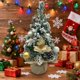 thumbnail image 5 of Mini Árboles de Navidad con Agujas Flocadas, Bayas y Flores Decorativas, Árboles Decorados con Luces Led, Mesa de Cocina Artificial, 5 of 6