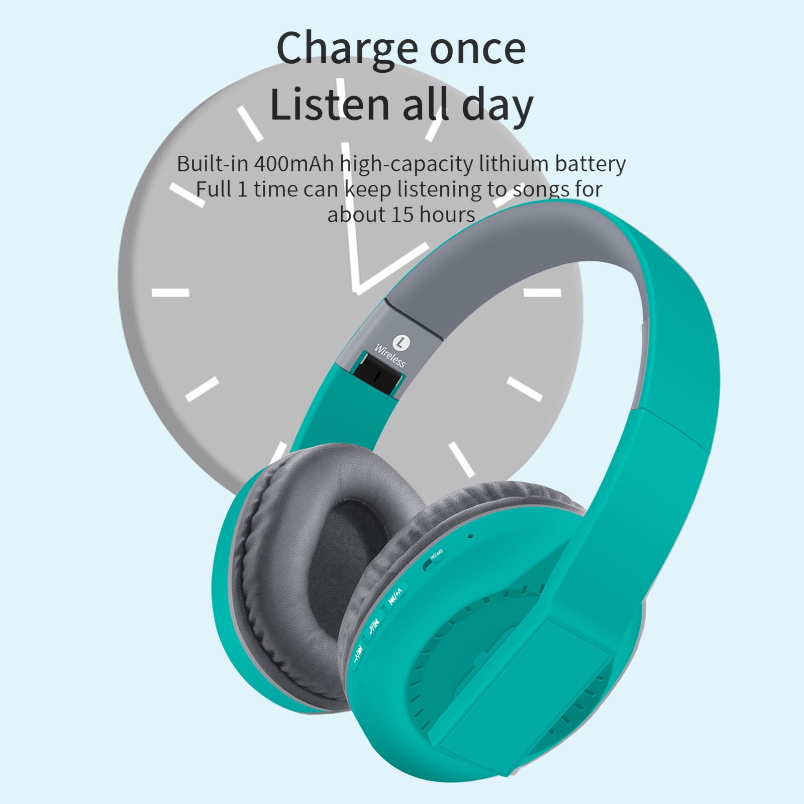 Bluetooth Earbuds Headset – 5.3 Wireless Bluetooth Headset, Full-Ear Heavy Plug-In Card, Foldable And Telescopic Plug-In Cable For Communication