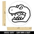 thumbnail image 2 of Tyrannosaurus Rex Head Self-Inking Rubber Stamp Ink Stamper - Yellow Ink - Medium 1 Inch, 2 of 7
