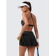 thumbnail image 4 of Falda Deportiva CRZ YOGA de Tenis Plisada Negra de Secado Rápido, 4 of 8