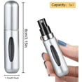 thumbnail image 2 of Botella de Perfume vacía de 5ml (2 uds.), Mini botella atomizadora de Perfume de viaje portátil recargable, botellas de Perfume para hombres y mujeres, 2 of 5